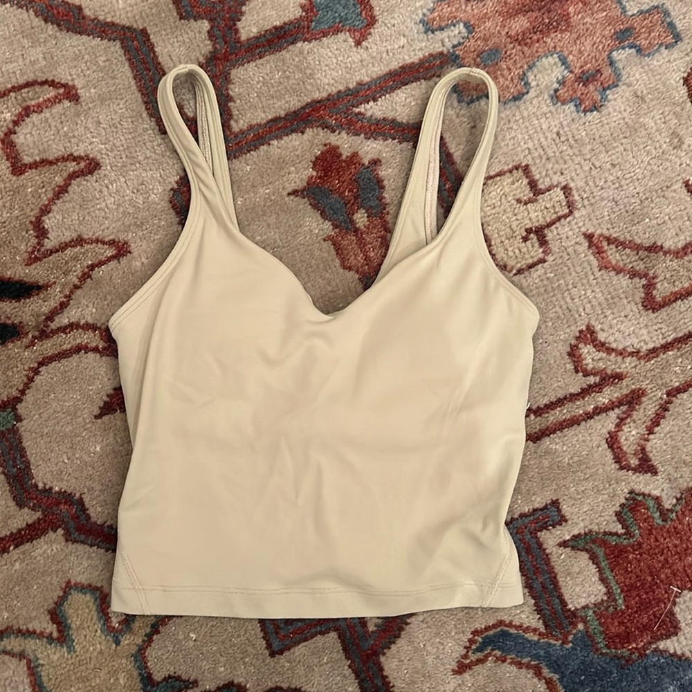 lululemon light sage green align tank top